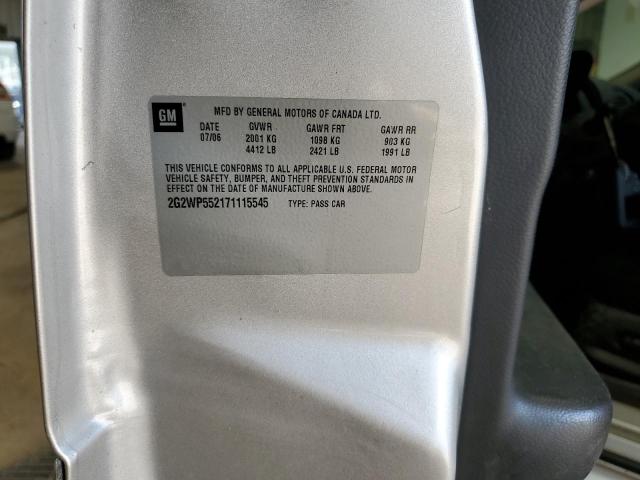 2G2WP552171115545 - 2007 PONTIAC GRAND PRIX 银色 照片 13