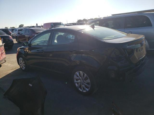 KMHDH4AEXCU463249 - 2012 HYUNDAI ELANTRA GLS BLACK photo 2