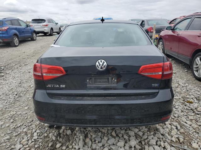 3VWLA7AJ6FM326060 - 2015 VOLKSWAGEN JETTA TDI BLACK photo 6