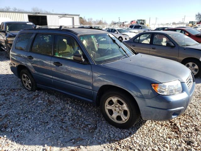 JF1SG63627H722238 - 2007 SUBARU FORESTER 2.5X BLUE photo 4