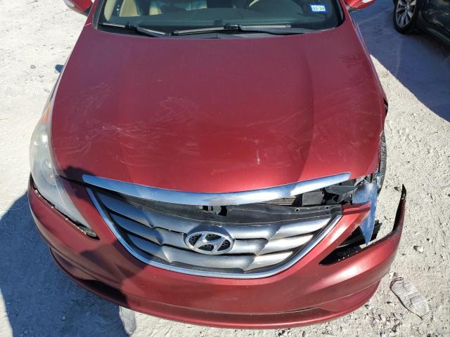 5NPEC4ACXDH737275 - 2013 HYUNDAI SONATA SE RED photo 11