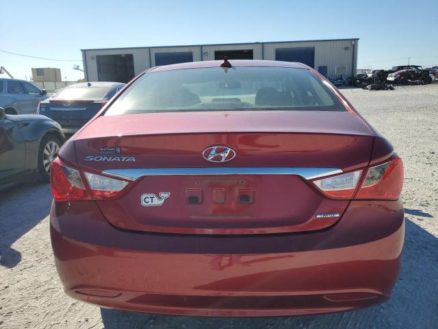 5NPEC4ACXDH737275 - 2013 HYUNDAI SONATA SE RED photo 6