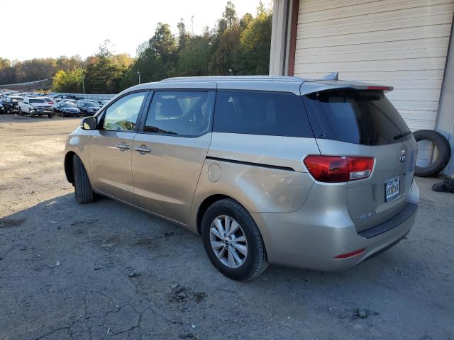 KNDMB5C11G6130499 - 2016 KIA SEDONA LX TAN photo 2