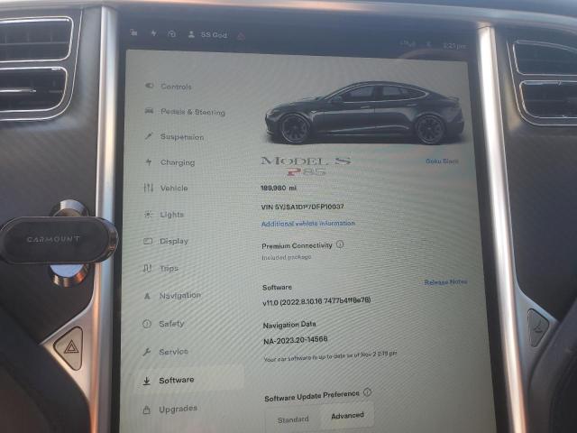 5YJSA1DP7DFP10037 - 2013 TESLA MODEL S Մոխրագույն լուսանկար 9