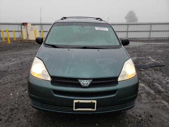 5TDZA23C24S019738 - 2004 TOYOTA SIENNA CE GREEN photo 5