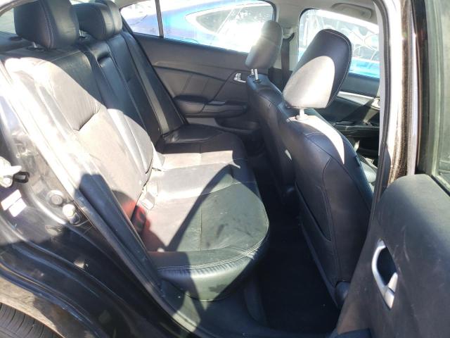 19XFB2F93DE073849 - 2013 HONDA CIVIC EXL შავი ფოტო 10