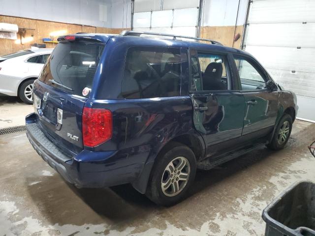 2HKYF18494H548439 - 2004 HONDA PILOT EX BLUE photo 3