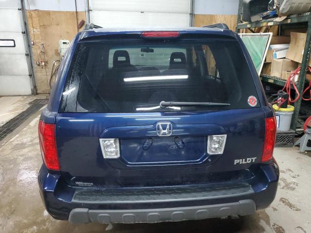 2HKYF18494H548439 - 2004 HONDA PILOT EX BLUE photo 6