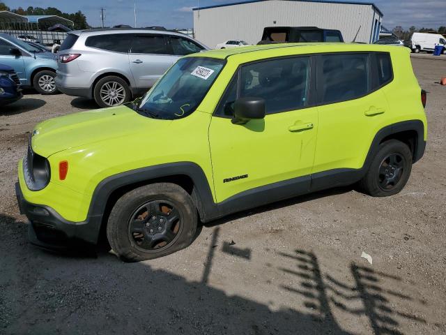 ZACCJAAB3HPF35636 - 2017 JEEP RENEGADE SPORT GREEN photo 1