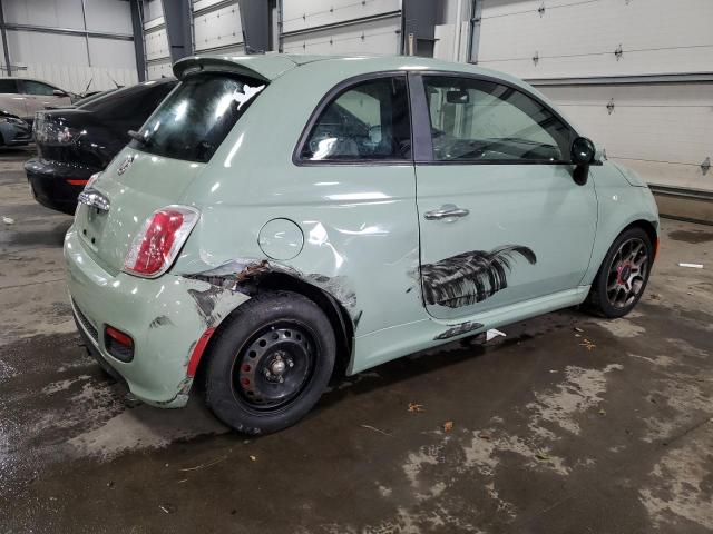 3C3CFFBR5DT684549 - 2013 FIAT 500 SPORT GREEN photo 3