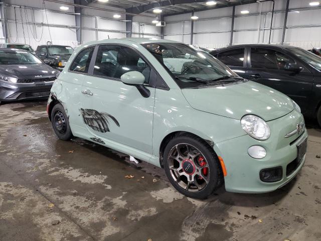 3C3CFFBR5DT684549 - 2013 FIAT 500 SPORT GREEN photo 4