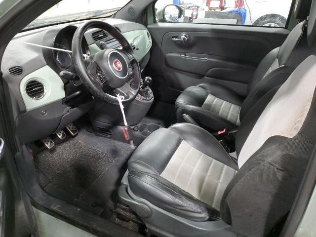 3C3CFFBR5DT684549 - 2013 FIAT 500 SPORT GREEN photo 7