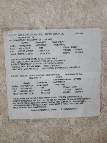 1RF25454972042073 - 2007 ROADMASTER RAIL MTRHM ბეჟი ფოტო 10