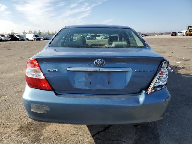 4T1BE32K12U616890 - 2002 TOYOTA CAMRY LE BLUE photo 6