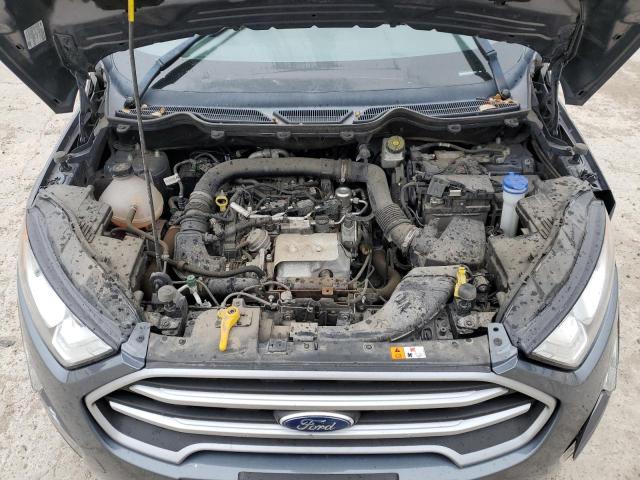 MAJ3S2GE0KC308278 - 2019 FORD ECOSPORT SE GRAY photo 11