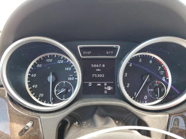 4JGDA5HB9CA023403 - 2012 MERCEDES-BENZ ML 350 4MATIC GRAY photo 9