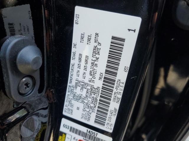 5TFNA5DB0PX122659 - 2023 TOYOTA TUNDRA CREWMAX PLATINUM BLACK photo 12