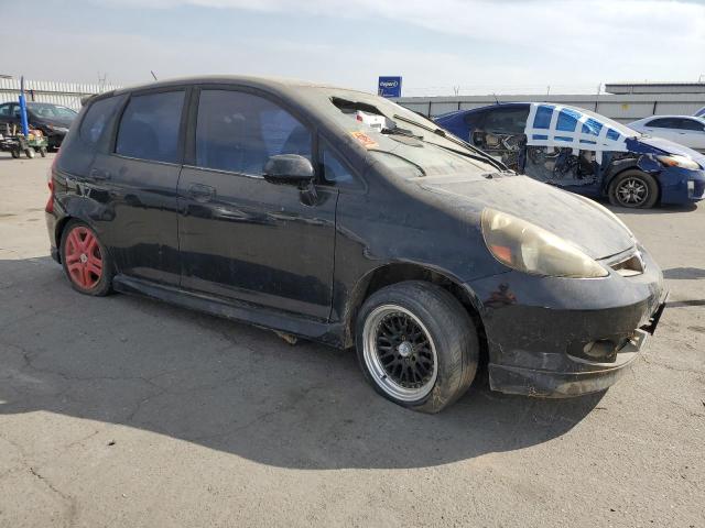 JHMGD38618S039532 - 2008 HONDA FIT SPORT BLACK photo 4