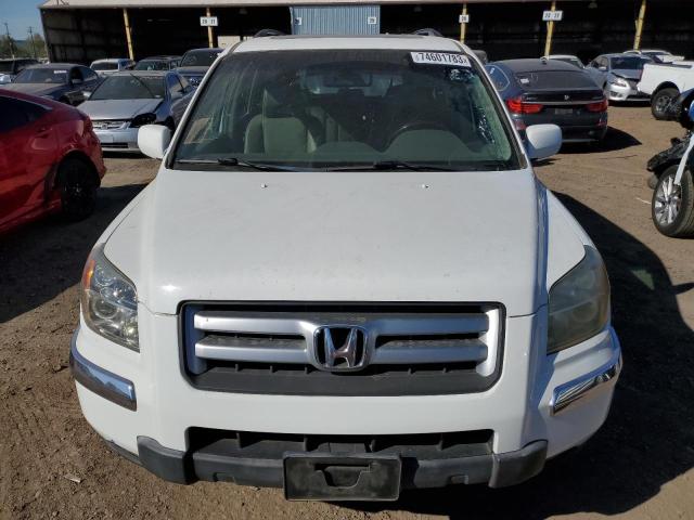 2HKYF18676H550680 - 2006 HONDA PILOT EX WHITE photo 5