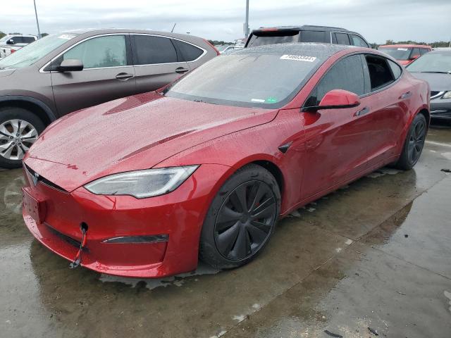 5YJSA1E60RF533098 - 2024 TESLA MODEL S RED photo 1