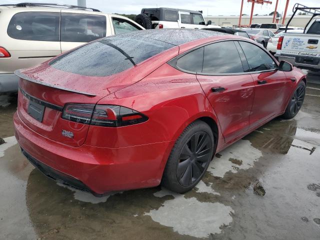 5YJSA1E60RF533098 - 2024 TESLA MODEL S RED photo 3