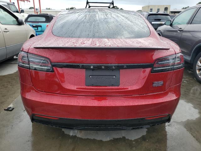 5YJSA1E60RF533098 - 2024 TESLA MODEL S RED photo 6