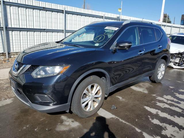 5N1AT2MVXEC825140 - 2014 NISSAN ROGUE S BLACK photo 1