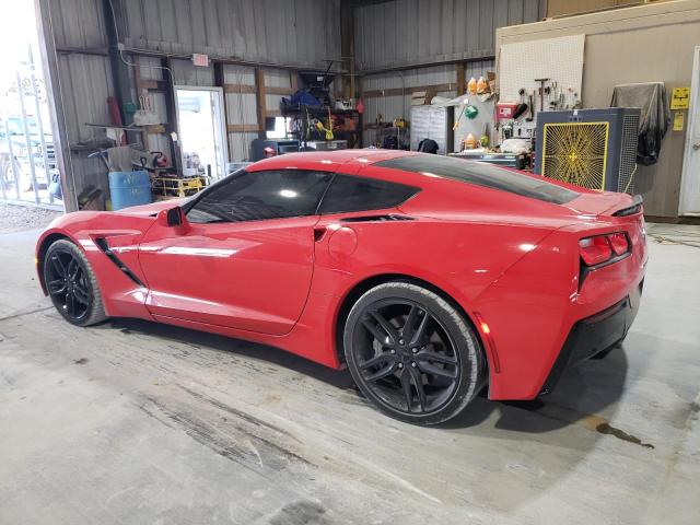 1G1YB2D72K5103662 - 2019 CHEVROLET CORVETTE STINGRAY 1LT RED photo 2