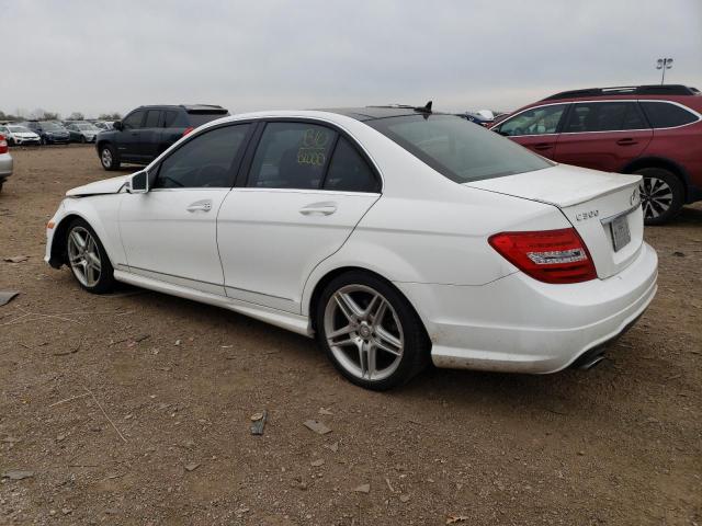 WDDGF8AB4EA939915 - 2014 MERCEDES-BENZ C 300 4MATIC WHITE photo 2