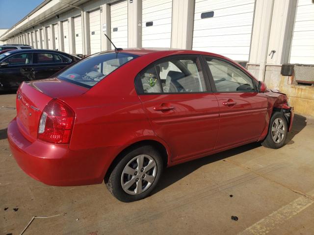 KMHCN4AC8BU615241 - 2011 HYUNDAI ACCENT GLS RED photo 3