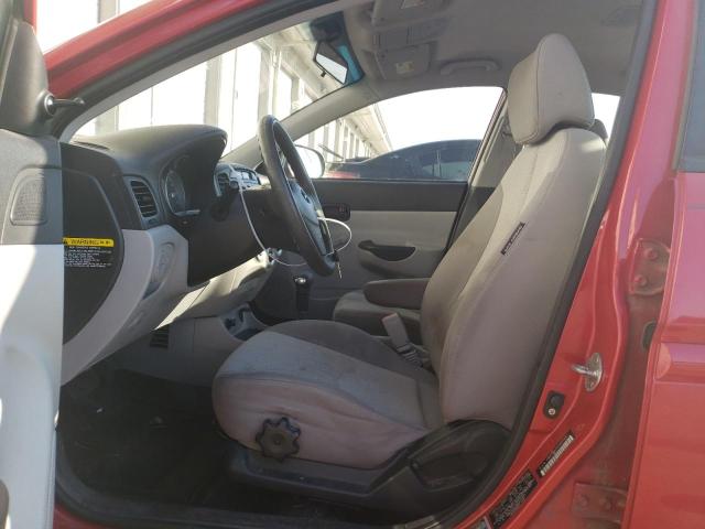 KMHCN4AC8BU615241 - 2011 HYUNDAI ACCENT GLS RED photo 7