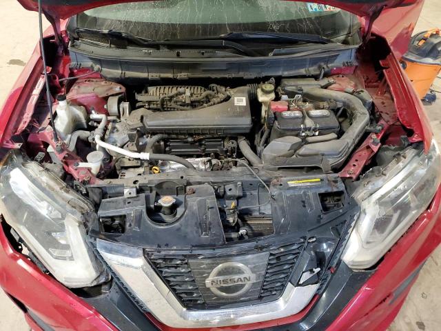 JN8AT2MV2HW268980 - 2017 NISSAN ROGUE S RED photo 12