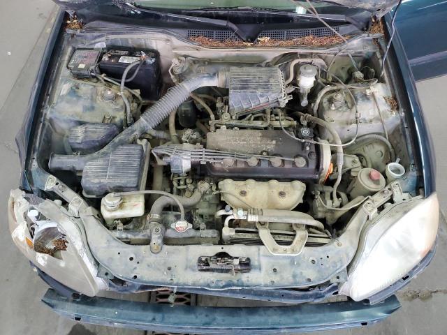 2HGEJ6623TH506020 - 1996 HONDA CIVIC DX GREEN photo 11