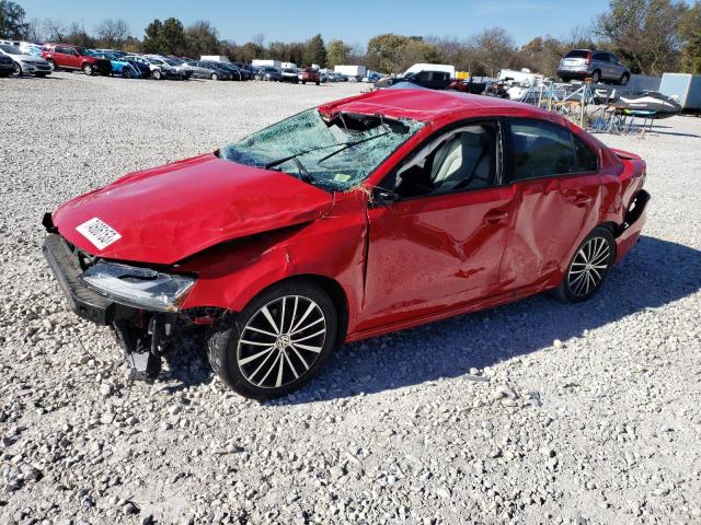 3VWD17AJ7HM391412 - 2017 VOLKSWAGEN JETTA SPORT RED photo 1