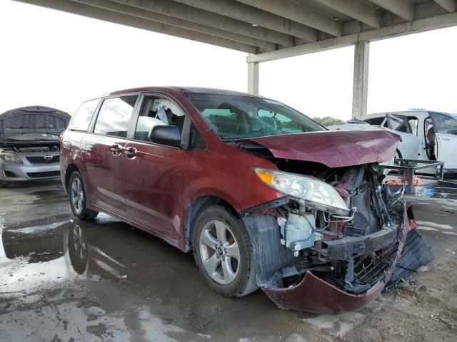 5TDZZ3DC6JS916165 - 2018 TOYOTA SIENNA L BURGUNDY photo 4