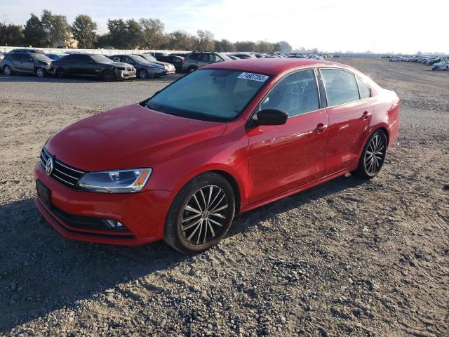 3VWD17AJ9FM340250 - 2015 VOLKSWAGEN JETTA SE RED photo 1