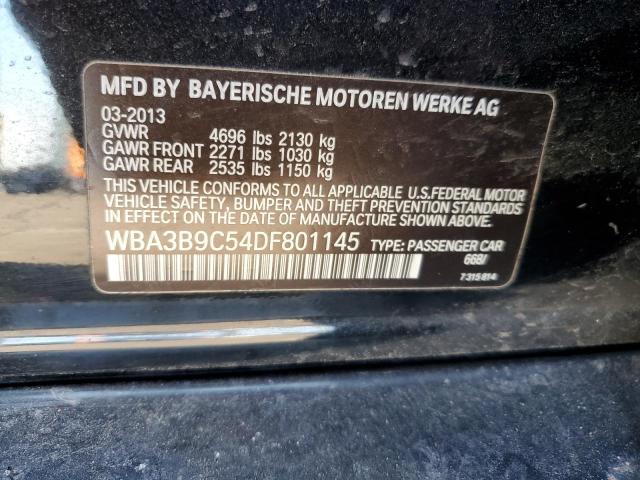 WBA3B9C54DF801145 - 2013 BMW 335 XI BLACK photo 12