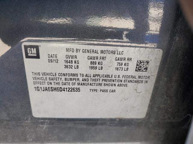 1G1JA6SH6D4122635 - 2013 CHEVROLET SONIC LS CHARCOAL photo 13