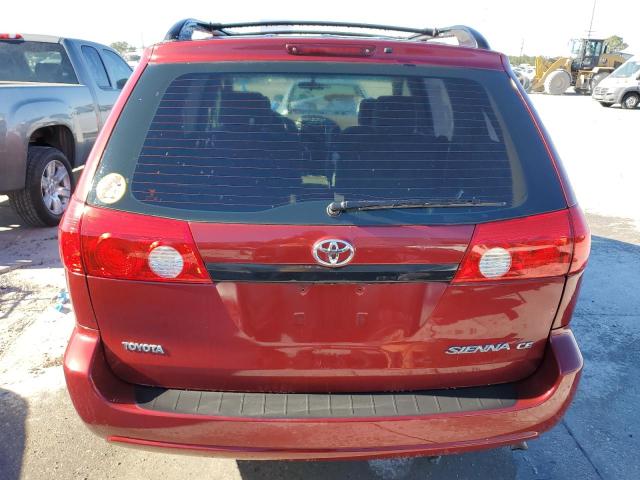 5TDZA23C46S439861 - 2006 TOYOTA SIENNA CE BURGUNDY photo 6