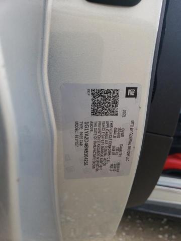 1G1YA2D46M5104258 - 2021 CHEVROLET CORVETTE STINGRAY 1LT SILVER photo 12