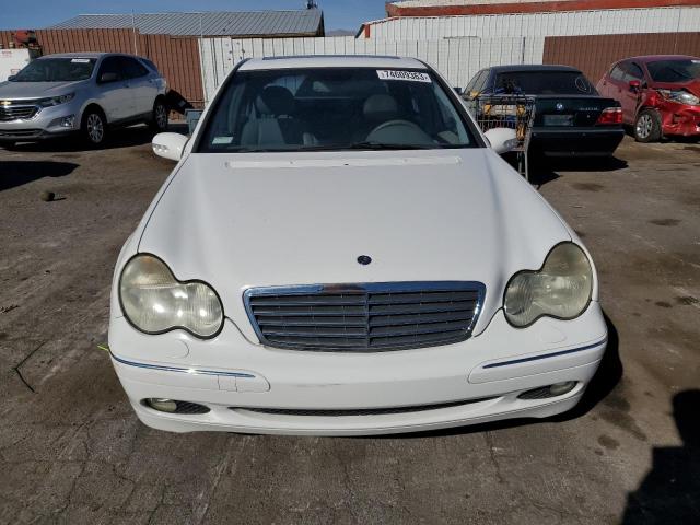 WDBRF64J41F115533 - 2001 MERCEDES-BENZ C 320 WHITE photo 5