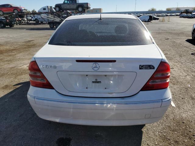 WDBRF64J41F115533 - 2001 MERCEDES-BENZ C 320 WHITE photo 6