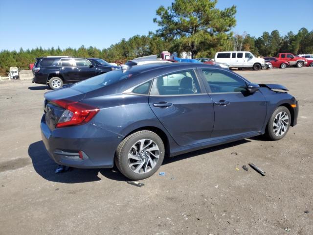 2HGFC2F74JH501070 - 2018 HONDA CIVIC EX BLUE photo 3