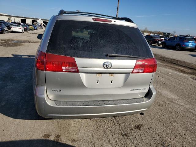 5TDZA23C65S227851 - 2005 TOYOTA SIENNA CE SILVER photo 6