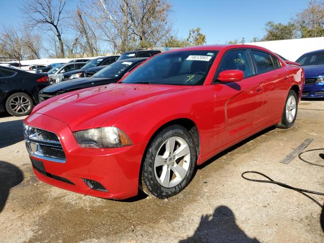 2C3CDXBGXCH232484 - 2012 DODGE CHARGER SE RED photo 1