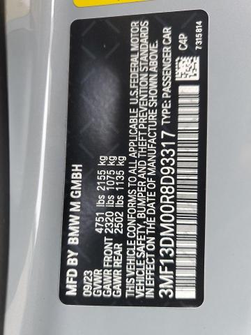3MF13DM00R8D93317 - 2024 BMW M2 银色 照片 12