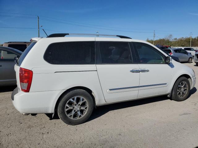 KNDMH4C77E6592592 - 2014 KIA SEDONA EX WHITE photo 3