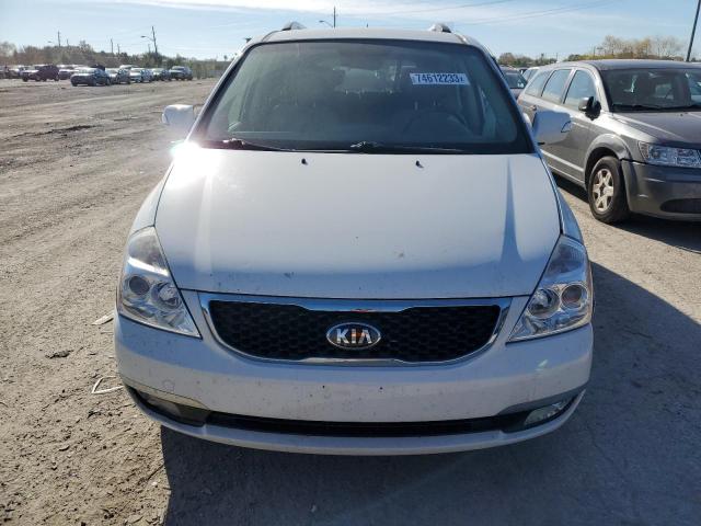 KNDMH4C77E6592592 - 2014 KIA SEDONA EX WHITE photo 5