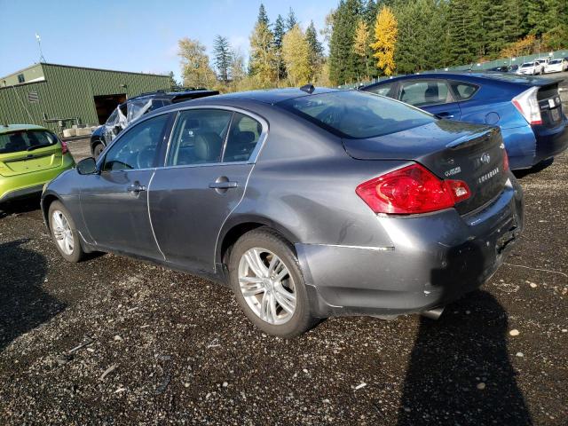 JN1CV6AR8DM764162 - 2013 INFINITI G37 GRAY photo 2