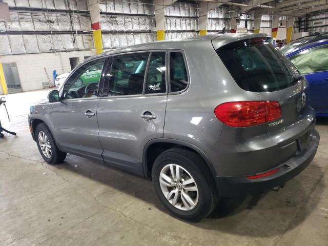 WVGBV7AX4CW088997 - 2012 VOLKSWAGEN TIGUAN S GRAY photo 2